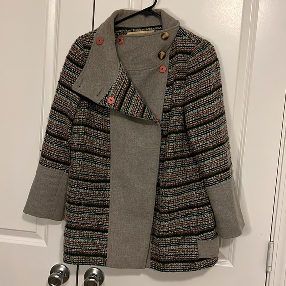 Anthropologie Boucle Confetti Cocoon Coat - Picture 4 of 9